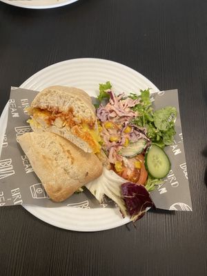 Hunters ‘chicken’ 😋  at Bird & Bean in Frinton-on-sea