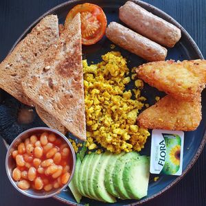 Vegan breakfast at Bird & Bean in Frinton-on-sea