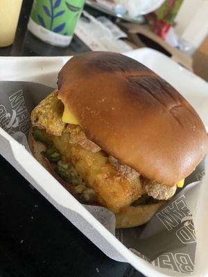 Vegan breakfast bap   at Bird & Bean in Frinton-on-sea