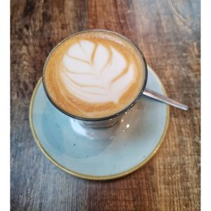 Caramel Oat Latte. at St Mocha in Balmaha