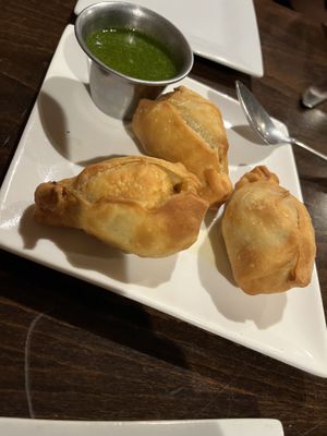 Samosas  at One Twenty Six & Moonrakers in Iowa City