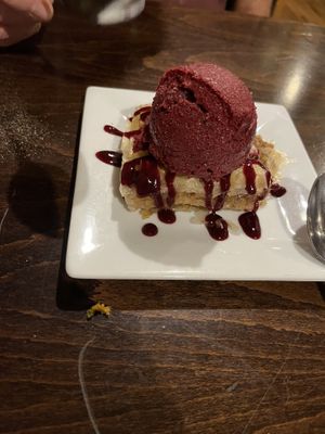 Vegan Baklava with Sorbet  at One Twenty Six & Moonrakers in Iowa City