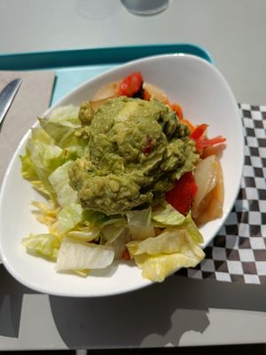 Naked burrito with grilled vegetables and guacamole at CHEZWaWa - Royal in Brussels