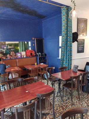 Inside at Café Contresort in Paris