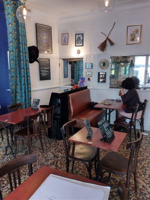 The piano at Café Contresort in Paris