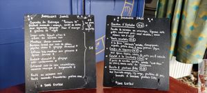 Menu at Café Contresort in Paris