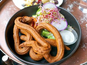 Churros de sarrasin at Café Contresort in Paris