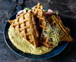 Gaufre de légumes at Café Contresort in Paris