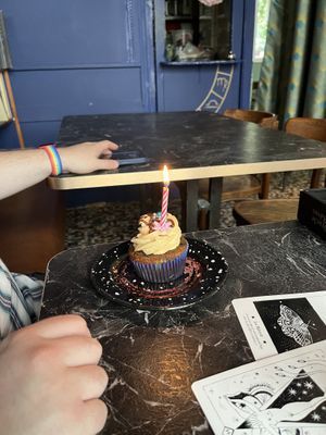 This month’s cupcake (cancer)  at Café Contresort in Paris