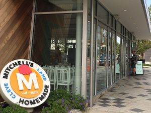 Ordering at an exterior window  at Mitchell's Ice Cream in Shaker Heights