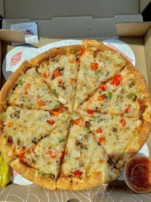Vegan Italiano Pizza at Sarpino's Pizzeria in Palatine