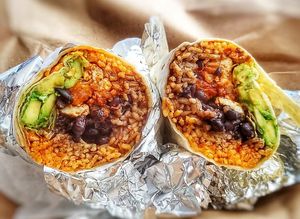 burritos at Taco Zone in Brooklyn
