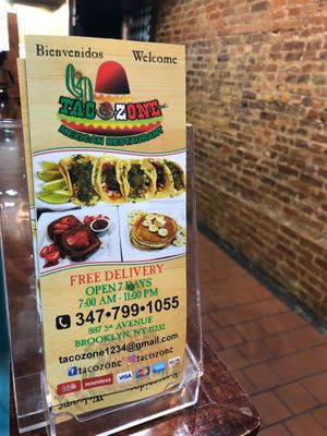 entryway at Taco Zone in Brooklyn