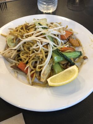 Fried egg noodles! at Blossoming Lotus in Surfers Paradise