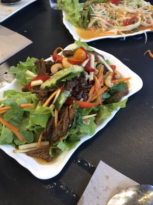 Devious duck salad at Blossoming Lotus in Surfers Paradise
