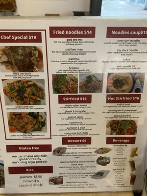 Menu page 2  at Blossoming Lotus in Surfers Paradise