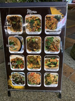 Menu  at Blossoming Lotus in Surfers Paradise