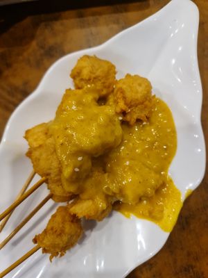 Satay chicken at Blossoming Lotus in Surfers Paradise