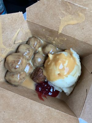 Swedish meatballs & mashed potatoes at IKEA in Las Vegas