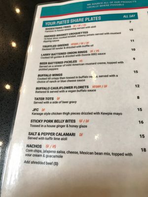 Your mates share plates  at Your Mates Brewing Co in Warana