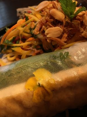 Decorated with qute flowers 🤗 at Xin Chào in Gothenburg