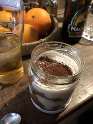 Insane Tiramisu (Cashew cream?)  at Grá Irish Gastropub in Mallorca