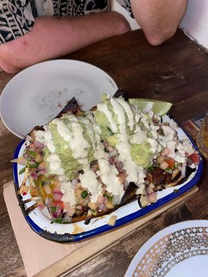 Small nachos (poor photo sorry) at Grá Irish Gastropub in Mallorca