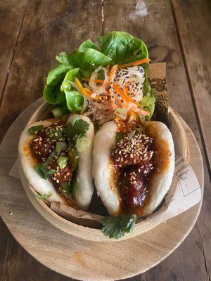Tasty cauliflower Bao buns  at Grá Irish Gastropub in Mallorca