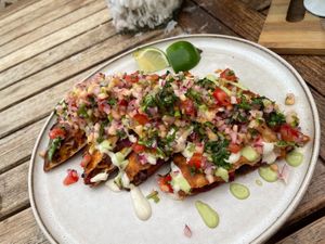 quesadillas at Grá Irish Gastropub in Mallorca