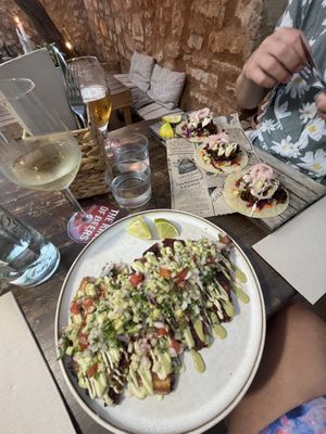 Tacos (very spicy) & Quesadilla (moderate spicy)  at Grá Irish Gastropub in Mallorca