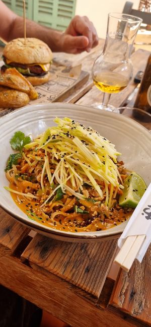 Thai noodle salad at Grá Irish Gastropub in Mallorca