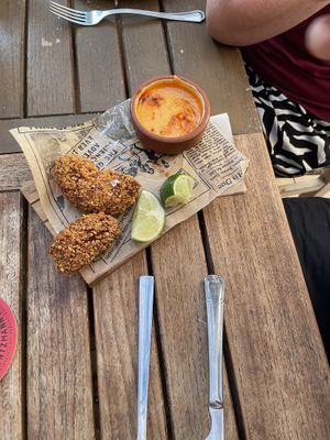 avocado nuggets  at Grá Irish Gastropub in Mallorca