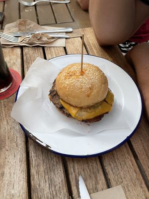double cheese burger  at Grá Irish Gastropub in Mallorca