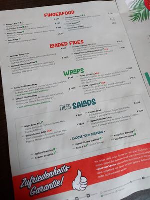 Road Stop menu 1 at Road Stop in Mettmann