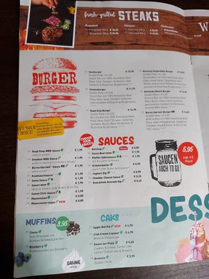 Road Stop menu 3 at Road Stop in Mettmann