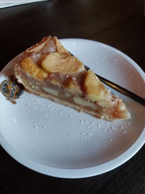 Apple Nut Pie at Road Stop in Mettmann