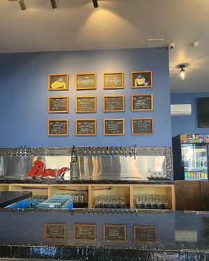 Beer tap selection at Climbing Wolf in Dobbs Ferry