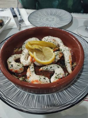 Gambas at El Sarao de Lara in Las Rozas De Madrid