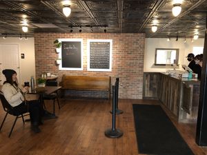 Part of the very comfortable and clean seating area at Planted Plate in Princeton