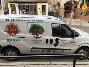 The restaurant’s catering fulfillment vehicle at Planted Plate in Princeton