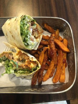 Buffalo wrap  at Planted Plate in Princeton