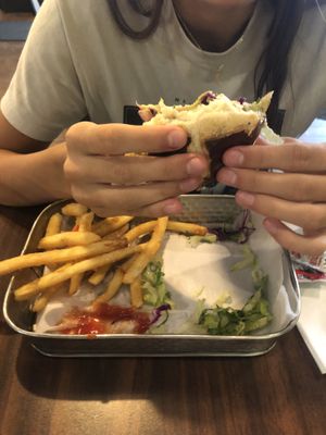 Hippie on Pretzel roll   at Planted Plate in Princeton