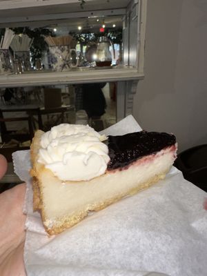 Blueberry cheesecake  at Planted Plate in Princeton