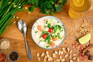 vegan tom kha at Kapunka in Paris