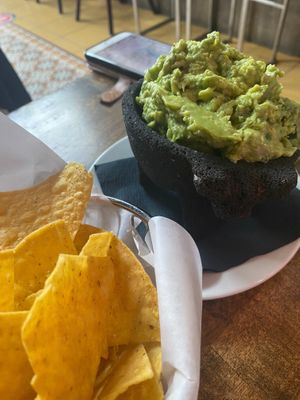 Guac and chips at Dos Marias in Yonkers