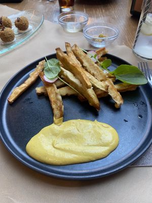 Heerlijk vegan voorgerecht    at La Soldreria in Potes