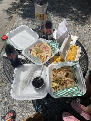 Take out lunch  at Chi Chi Vegan Taco Shop in Atlanta
