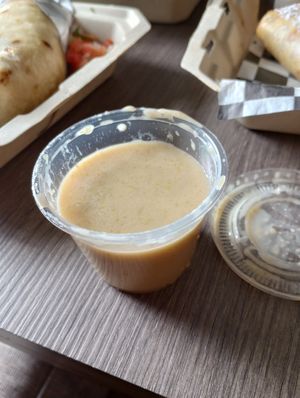 Plant based queso at Chi Chi Vegan Taco Shop in Atlanta