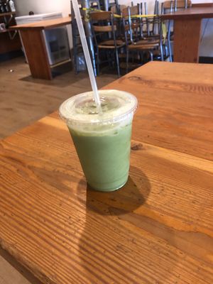 Mint matcha  at Avid Coffee - 4th St in Petaluma