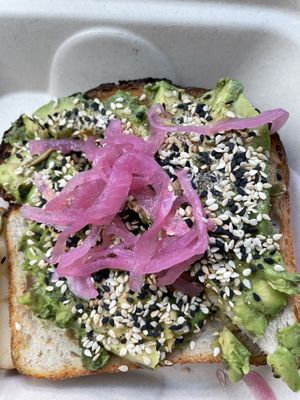 Avocado toast  at Avid Coffee - 4th St in Petaluma